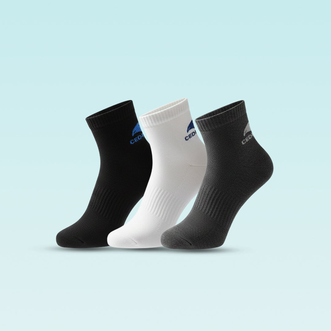 Solid Pack of 3 Socks with AirVent Technology