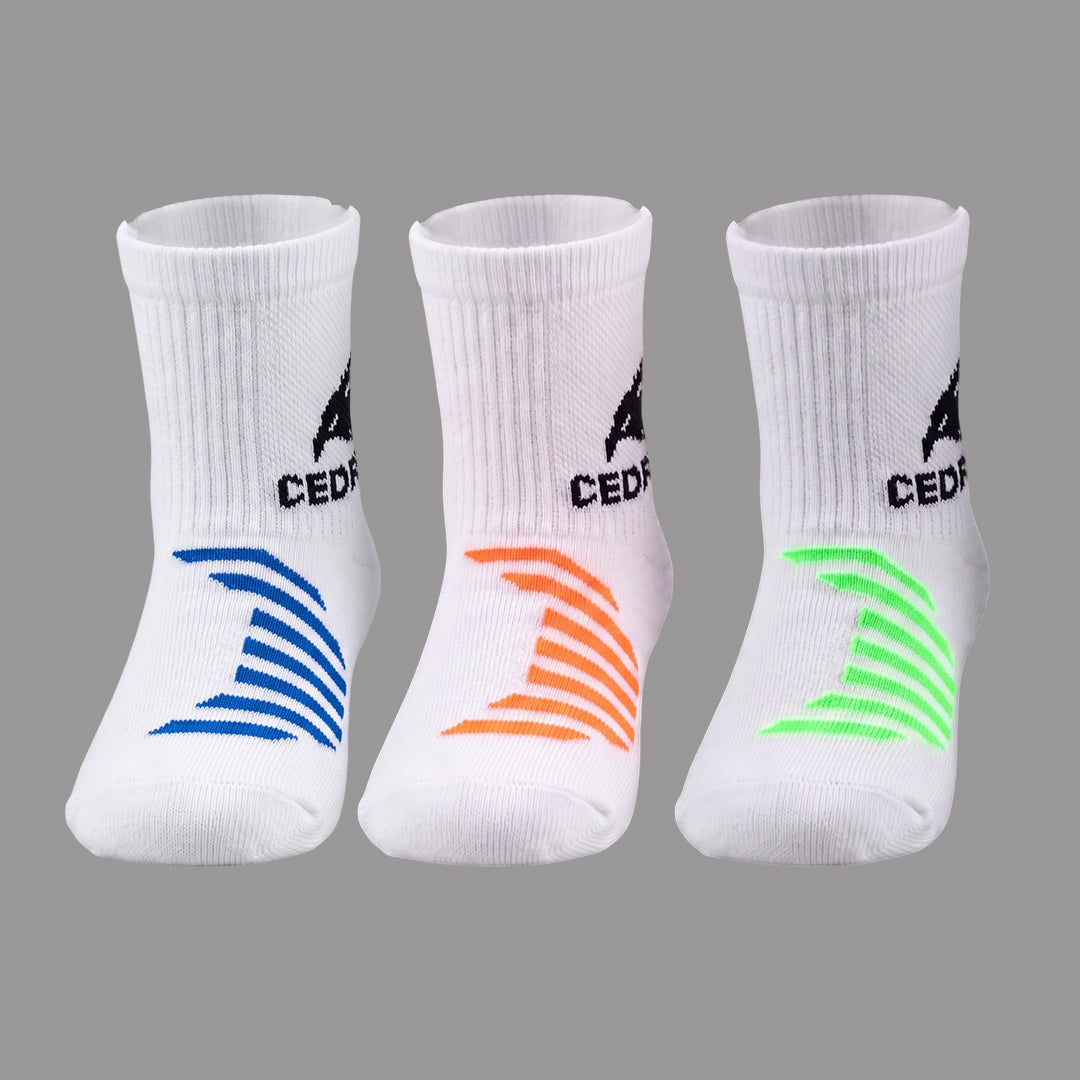 Ultra-Comfort Solid Pack of 3 Socks with AirVent Ventilation System
