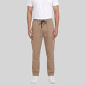 Men Solid Regular Fit Cargo Trackpants