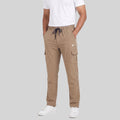 Men Solid Regular Fit Cargo Trackpants