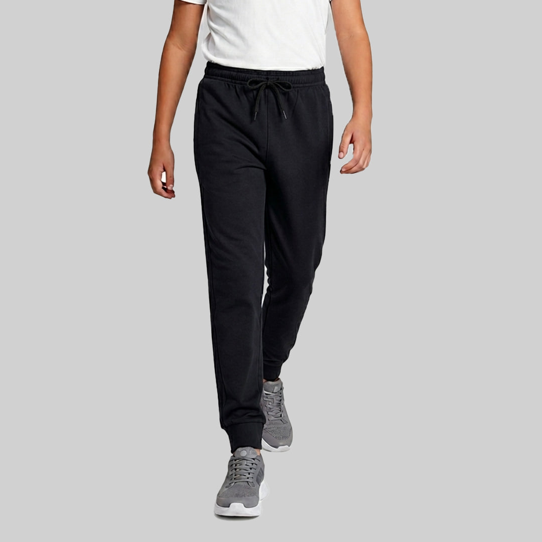 Boys Solid Regular Fit Joggers