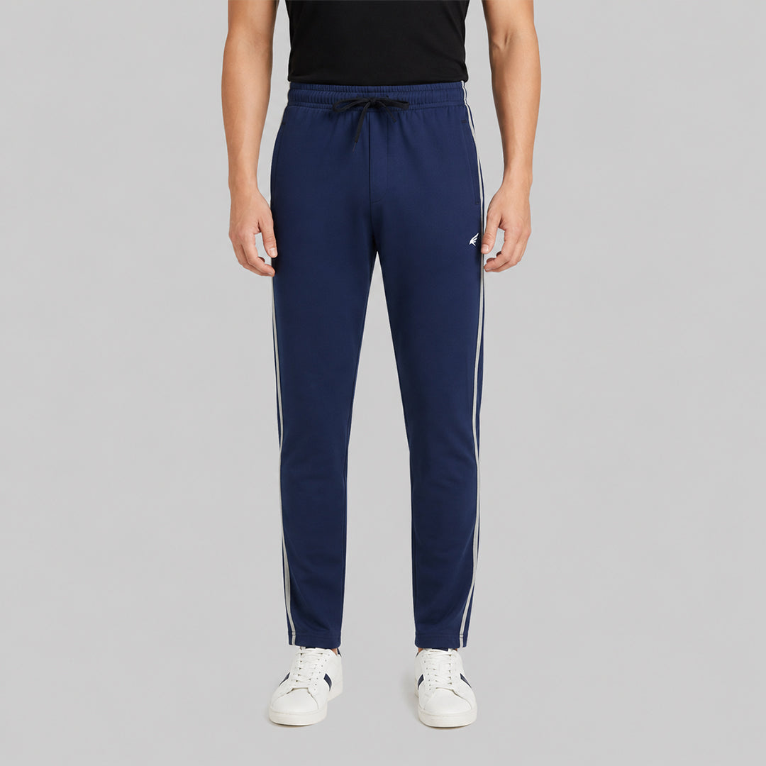 Men Solid Regular Fit Cotton Trackpants