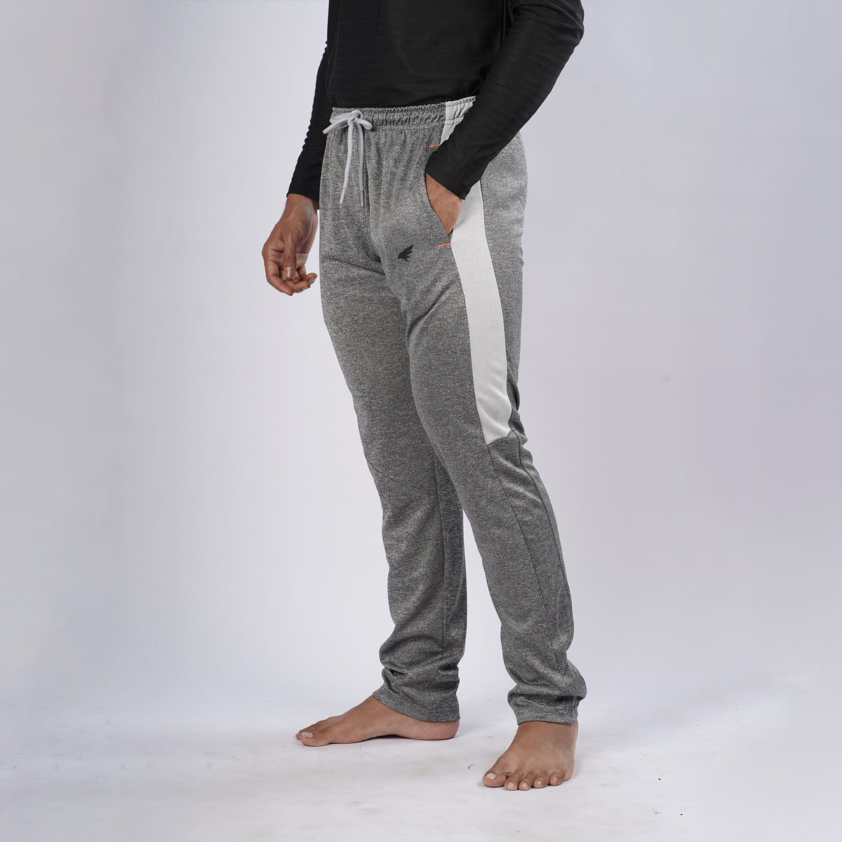 Men’s Striped Track Slim Fit Melange Track Pants