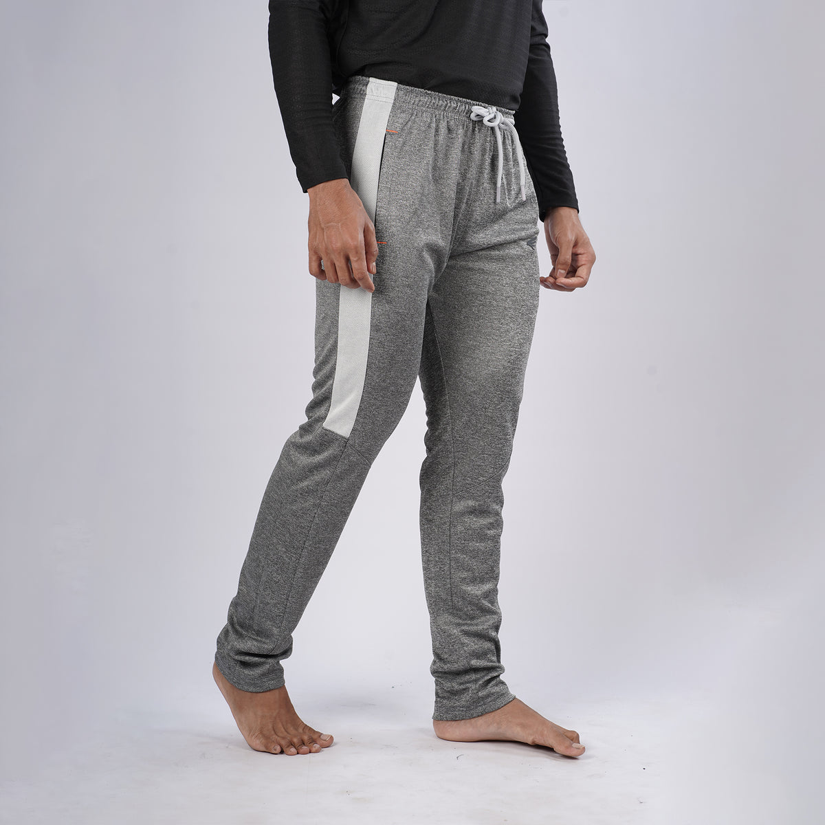 Men’s Striped Track Slim Fit Melange Track Pants