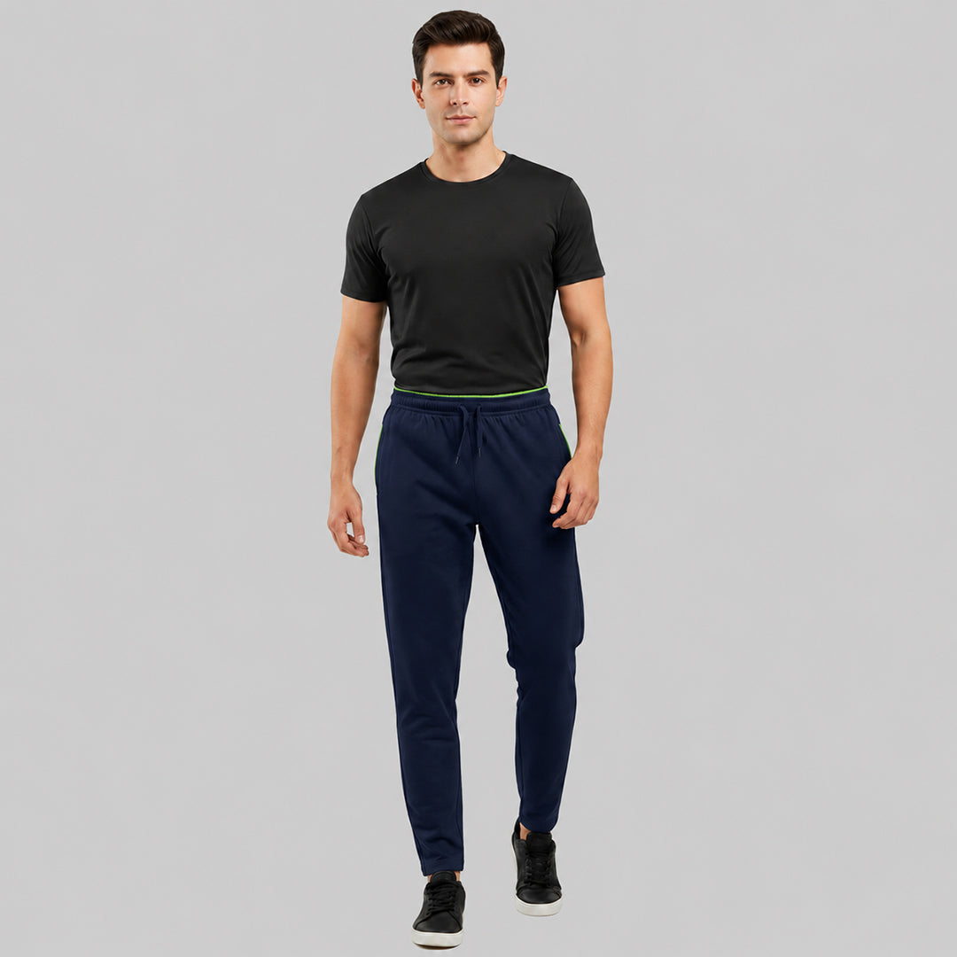 Men Solid Relax Fit Trackpants