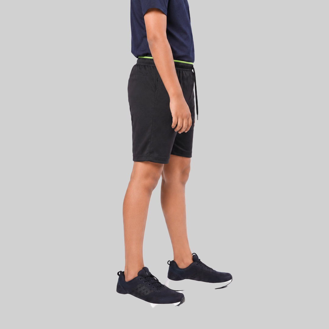 Boys Solid Regular Fit Sports Shorts