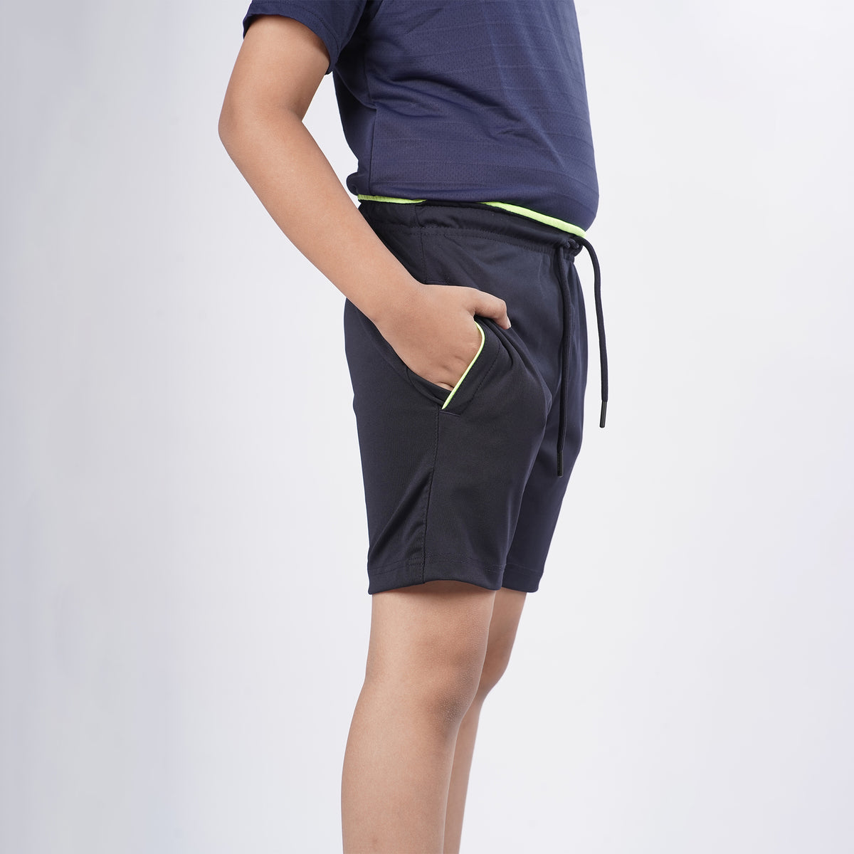 Boys Solid Regular Fit Sports Shorts