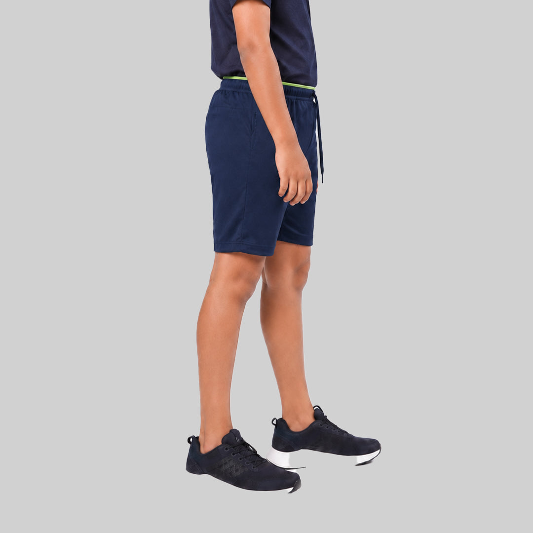 Boys Solid Regular Fit Sports Shorts