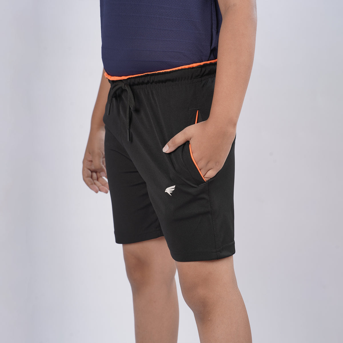 Boys Solid Regular Fit Sports Shorts