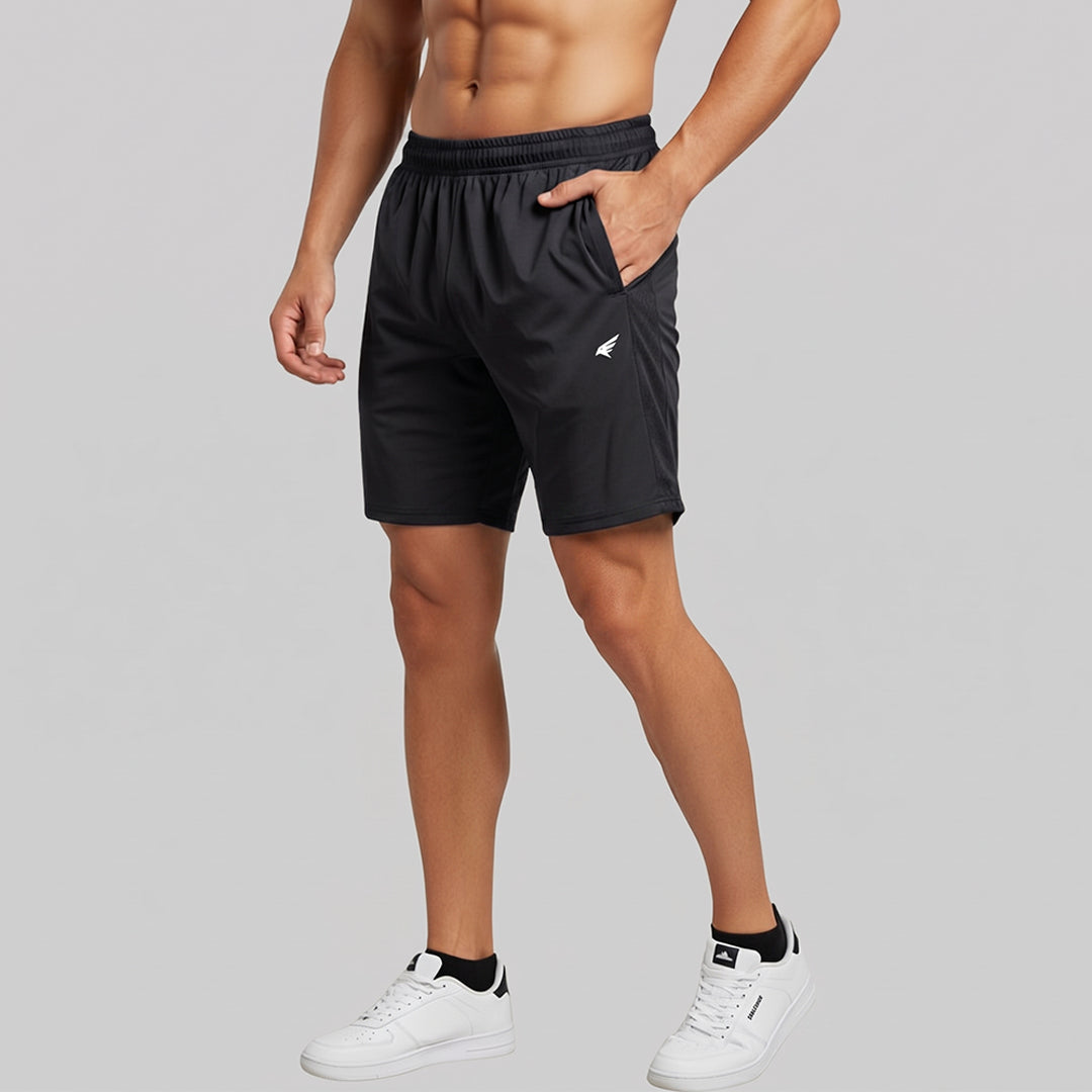 Men Solid Regular Fit Shorts