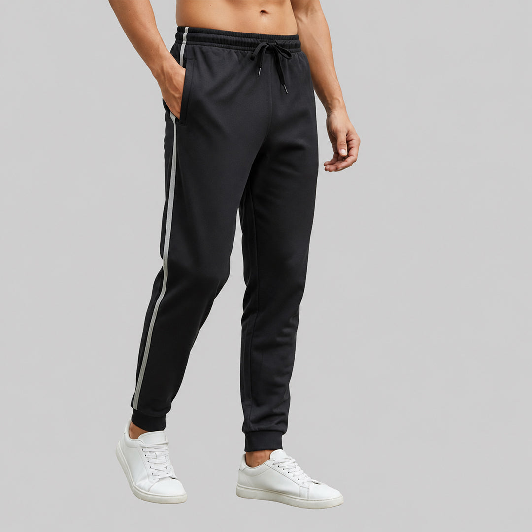 Men Solid Cotton Rich Joggers