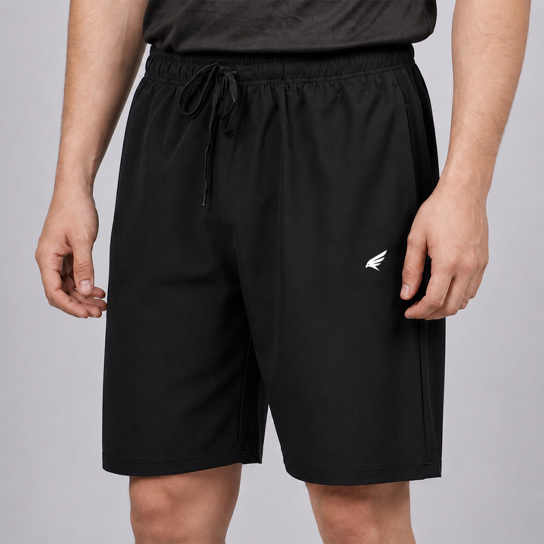 Men Solid Regular Fit Shorts