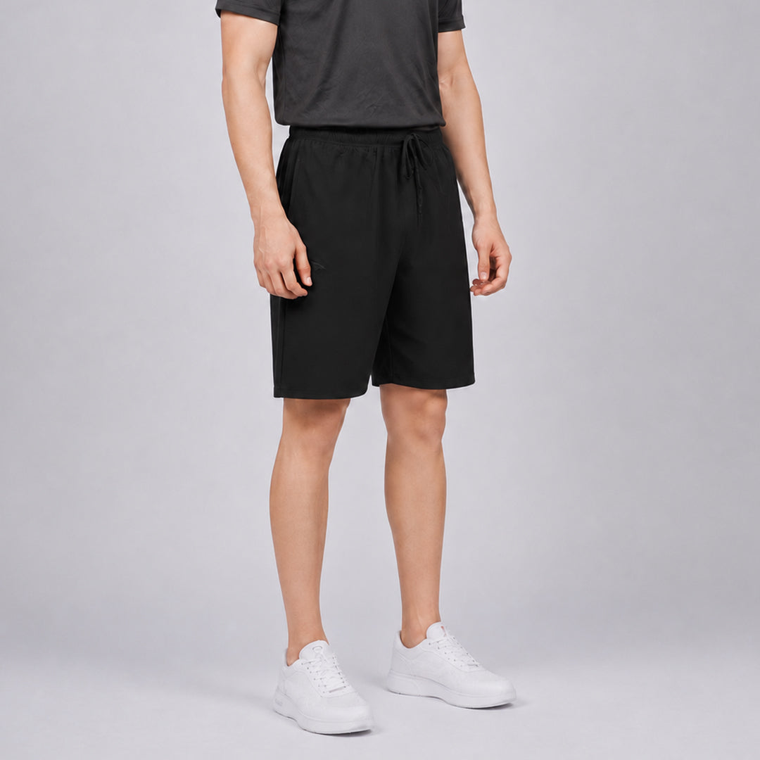 Men Solid Regular Fit Shorts