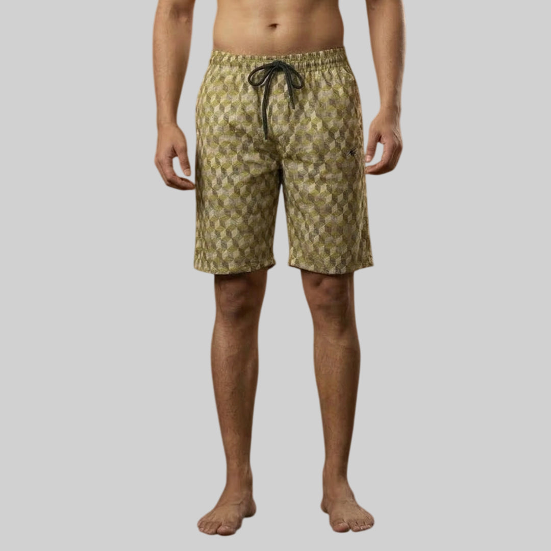 Men's Printed Shorts  Comfortable Daily Wear Half Pant