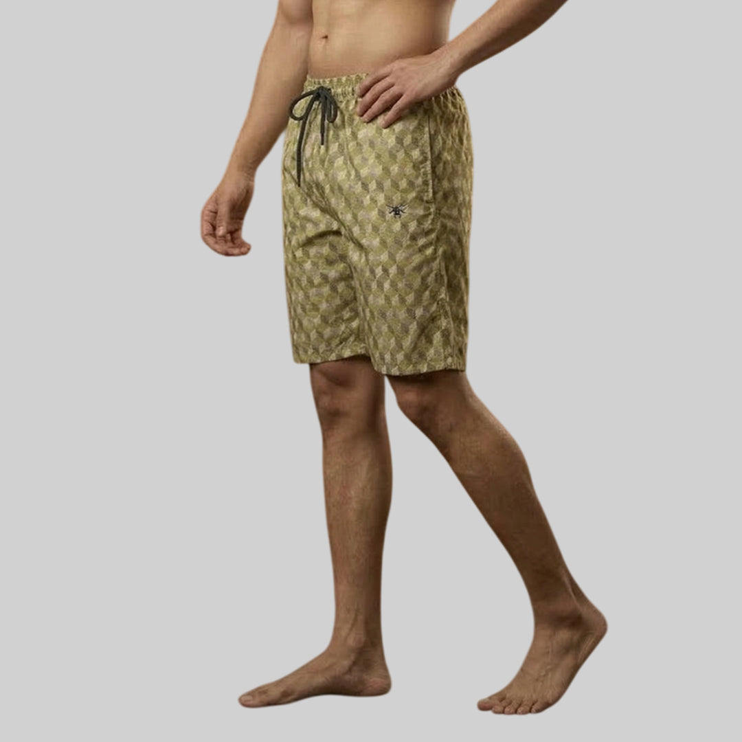 Men's Printed Shorts  Comfortable Daily Wear Half Pant