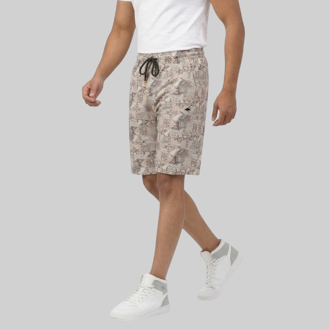 Men's Printed Shorts  Comfortable Daily Wear Half Pant