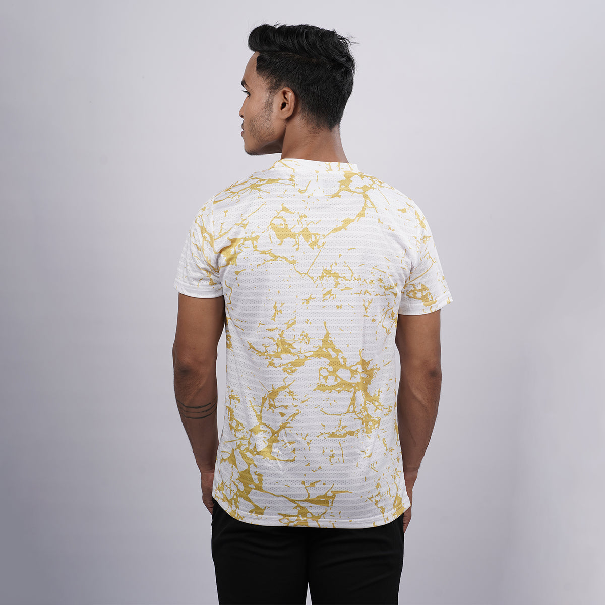 Men Half Sleeve Round Neck Printed T-shirt