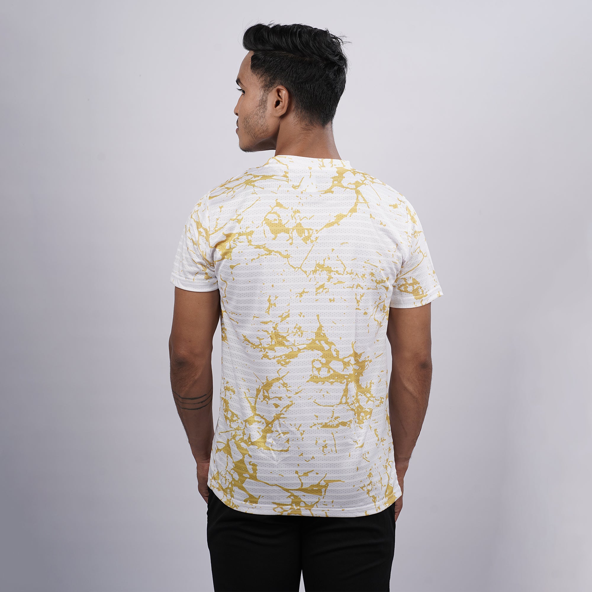Men Half Sleeve Round Neck Printed T-shirt