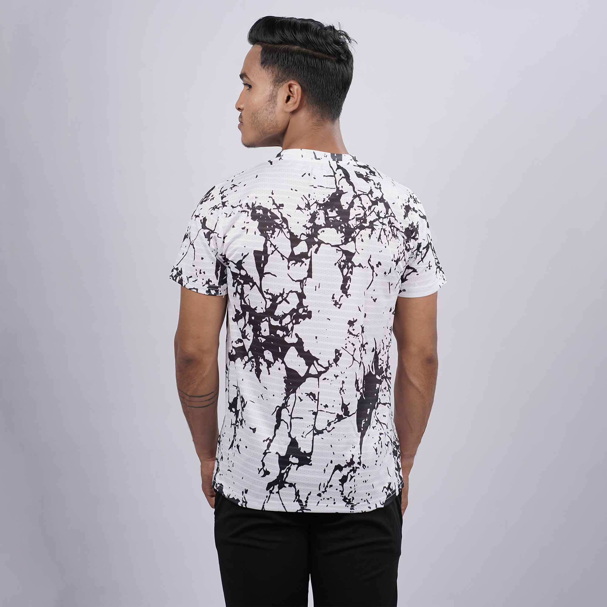 Men Half Sleeve Round Neck Printed T-shirt