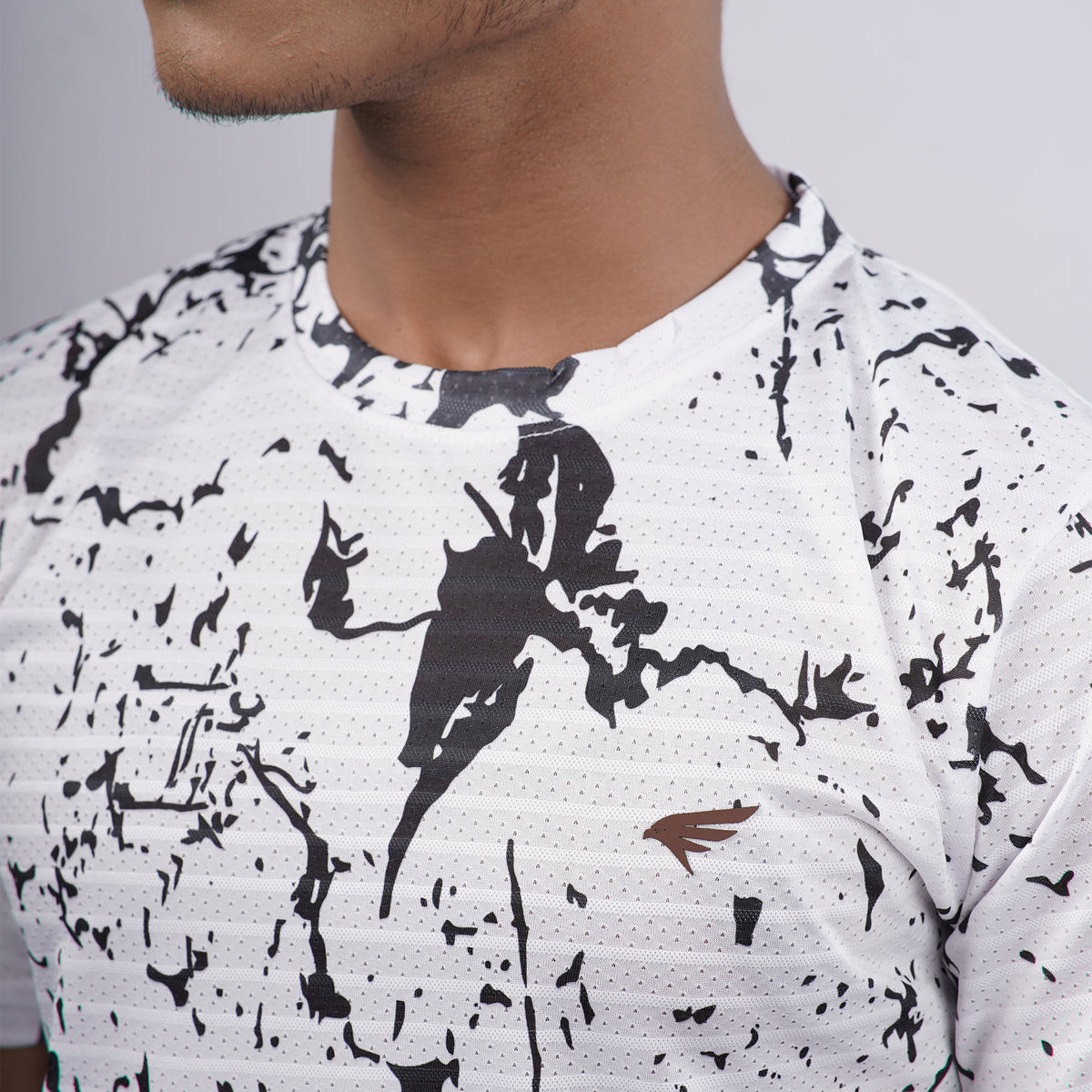 Men Half Sleeve Round Neck Printed T-shirt