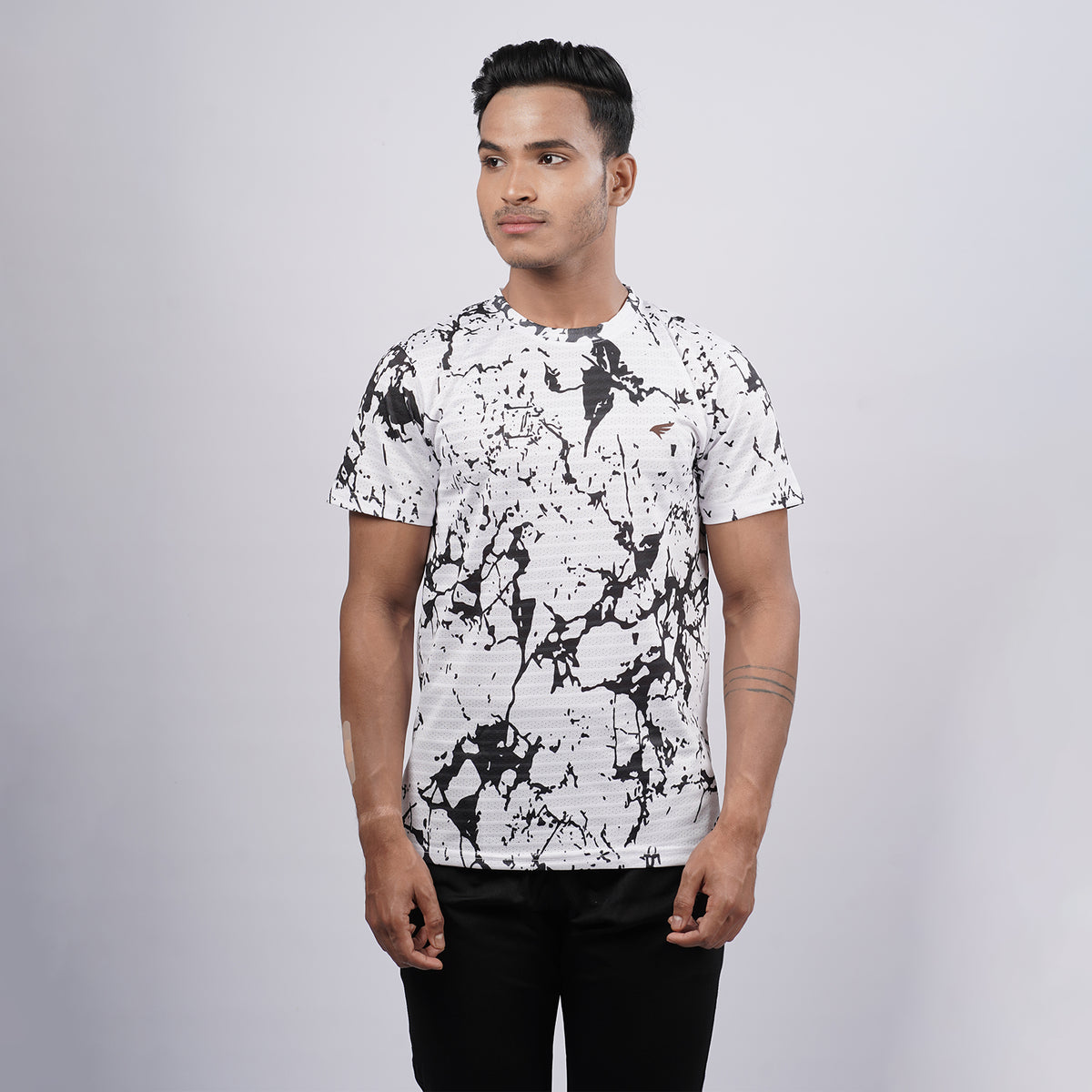 Men Half Sleeve Round Neck Printed T-shirt