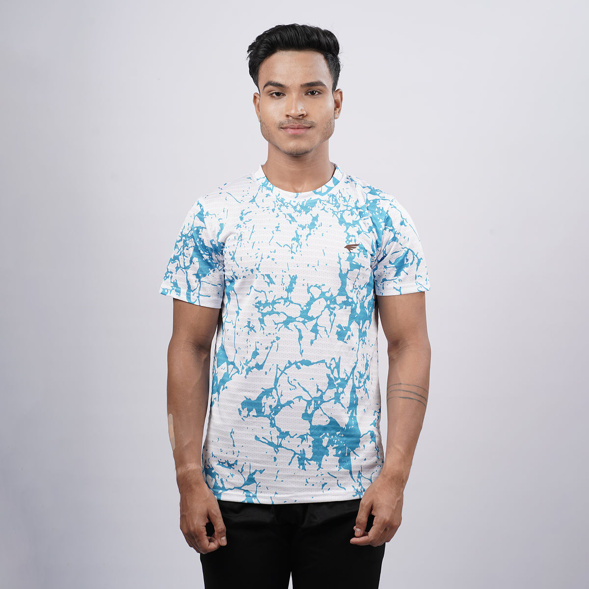 Men Half Sleeve Round Neck Printed T-shirt
