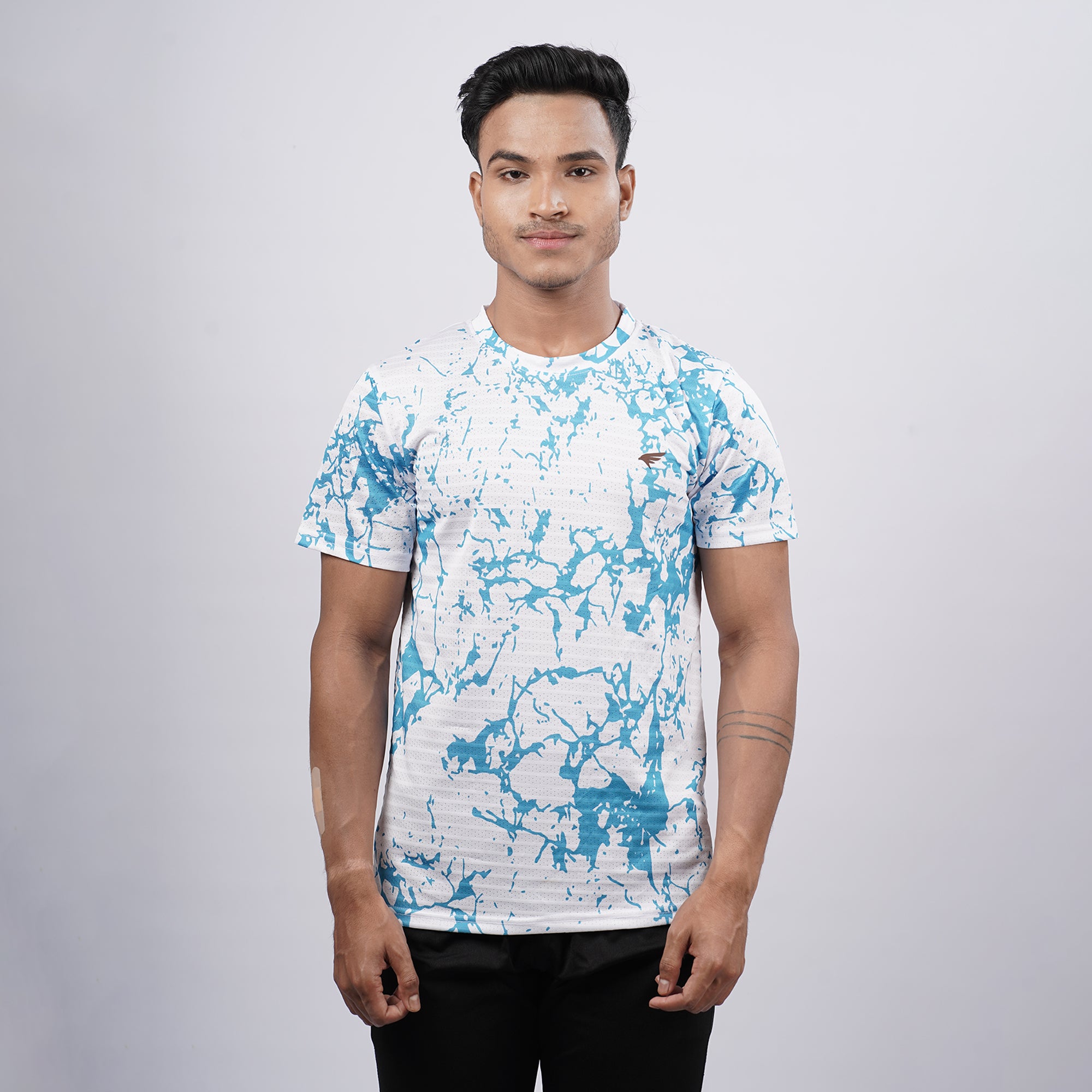 Men Half Sleeve Round Neck Printed T-shirt