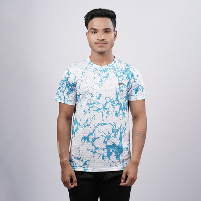 Men Half Sleeve Round Neck Printed T-shirt