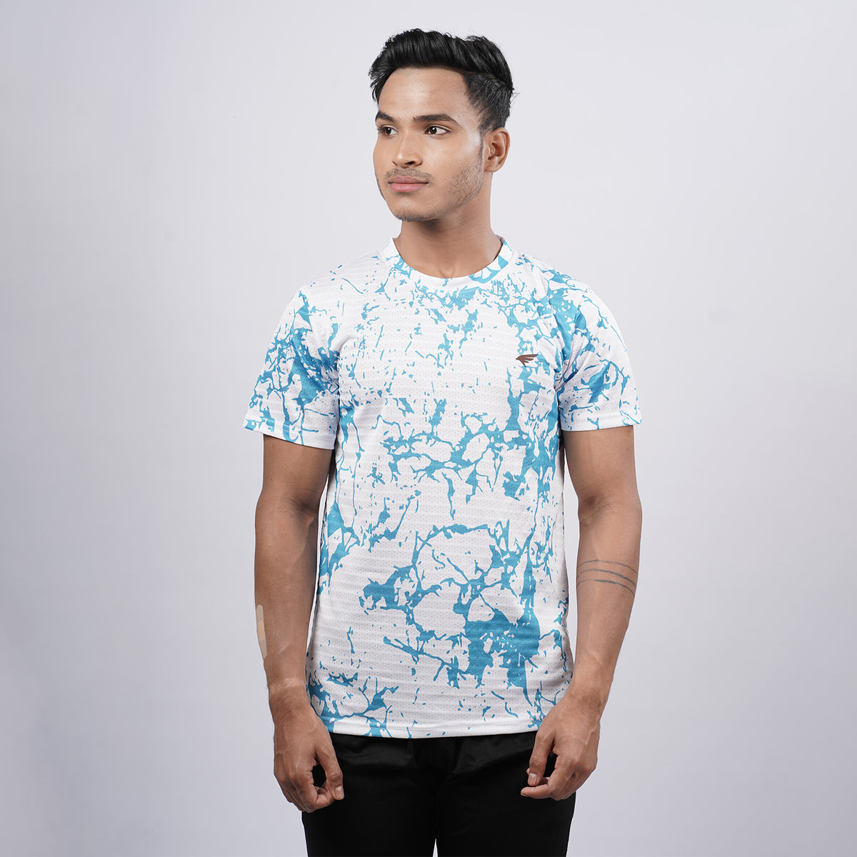 Men Half Sleeve Round Neck Printed T-shirt