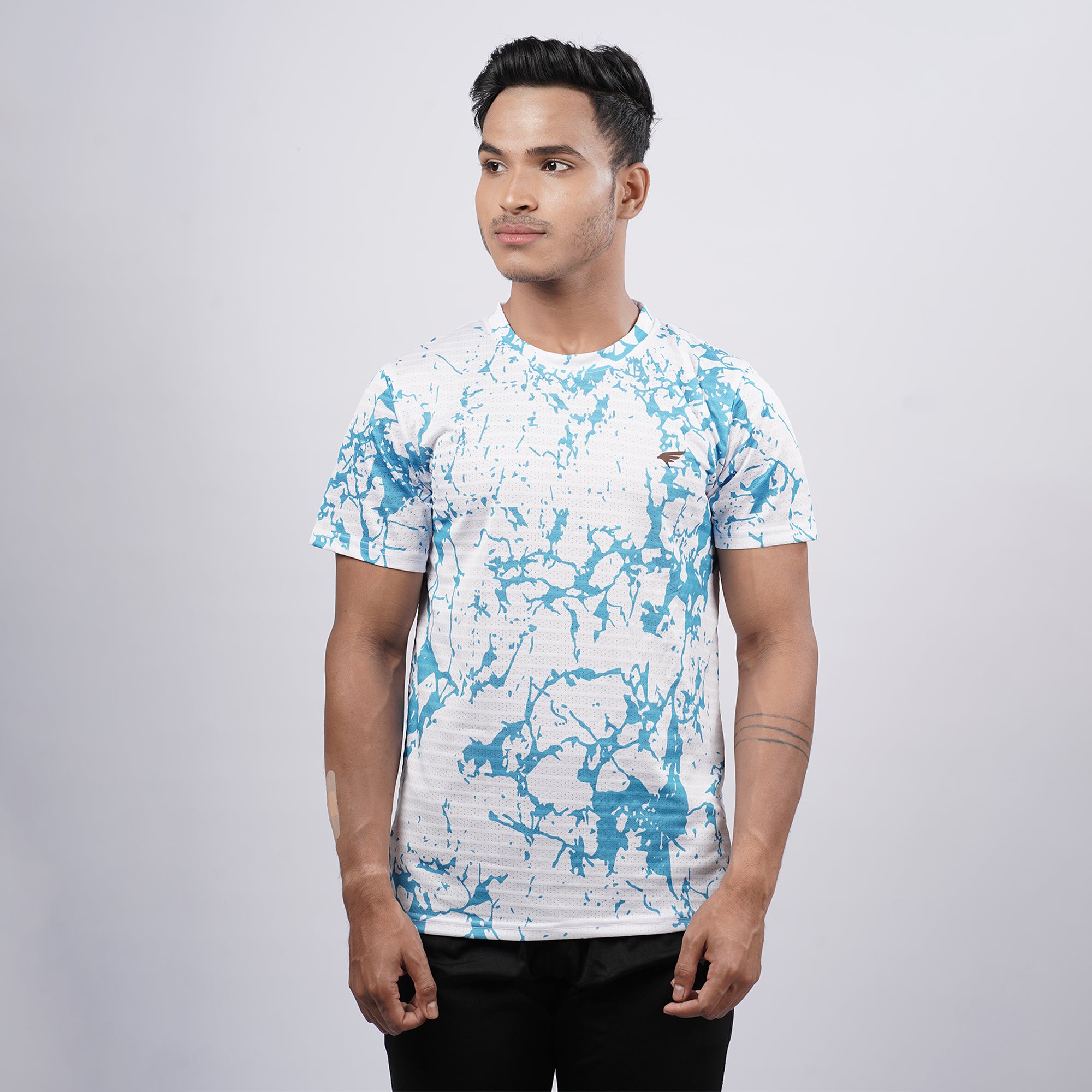 Men Half Sleeve Round Neck Printed T-shirt