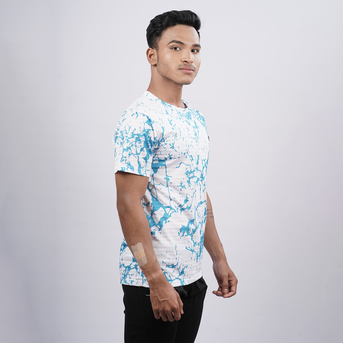 Men Half Sleeve Round Neck Printed T-shirt