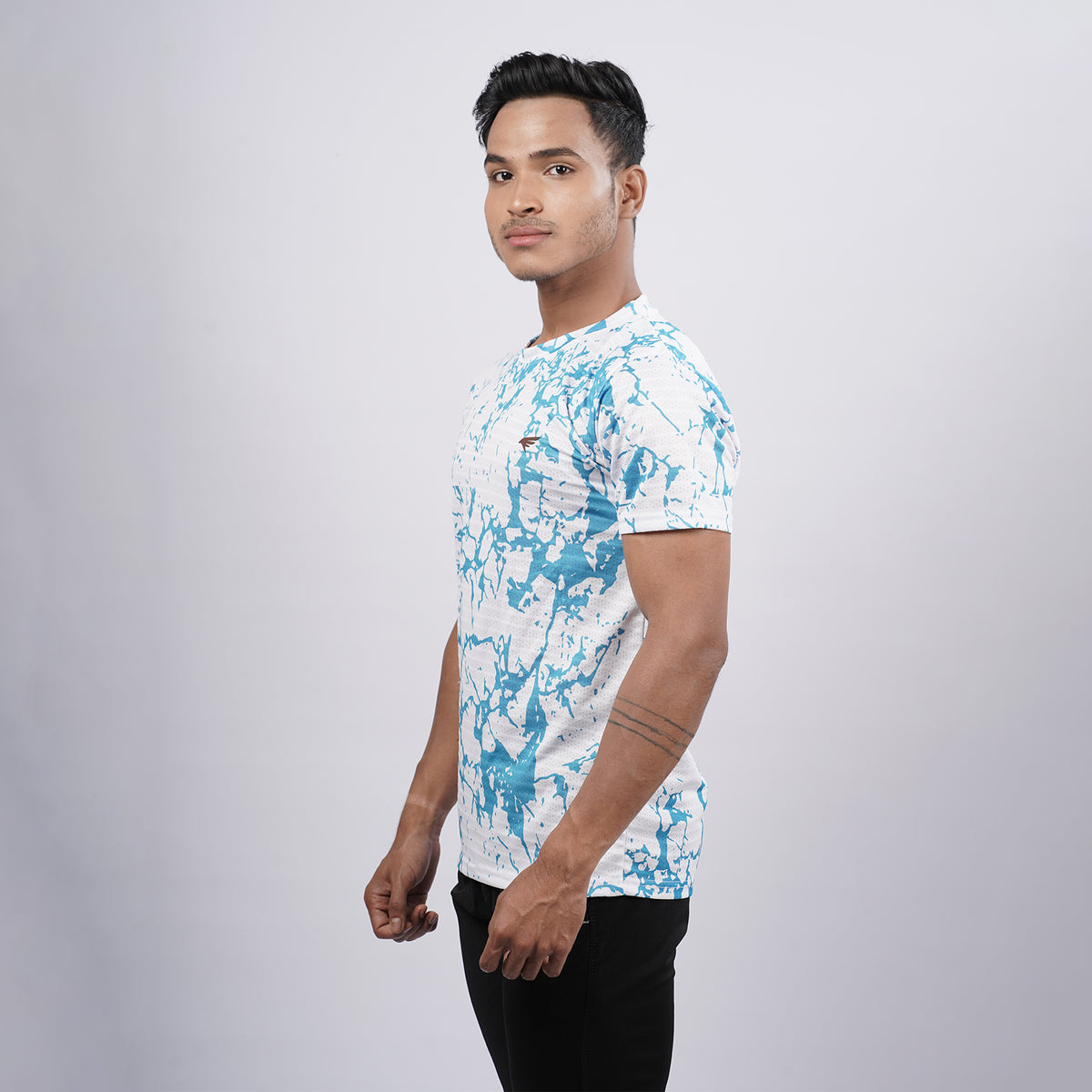 Men Half Sleeve Round Neck Printed T-shirt
