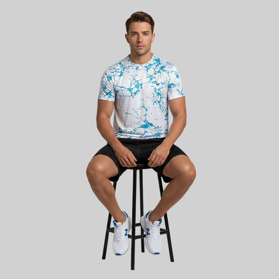 Men Half Sleeve Round Neck Printed T-shirt