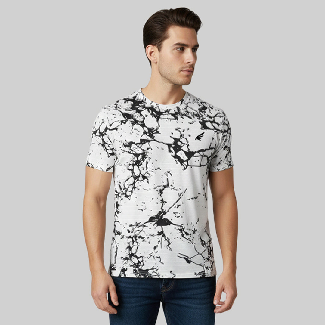 Men Half Sleeve Round Neck Printed T-shirt