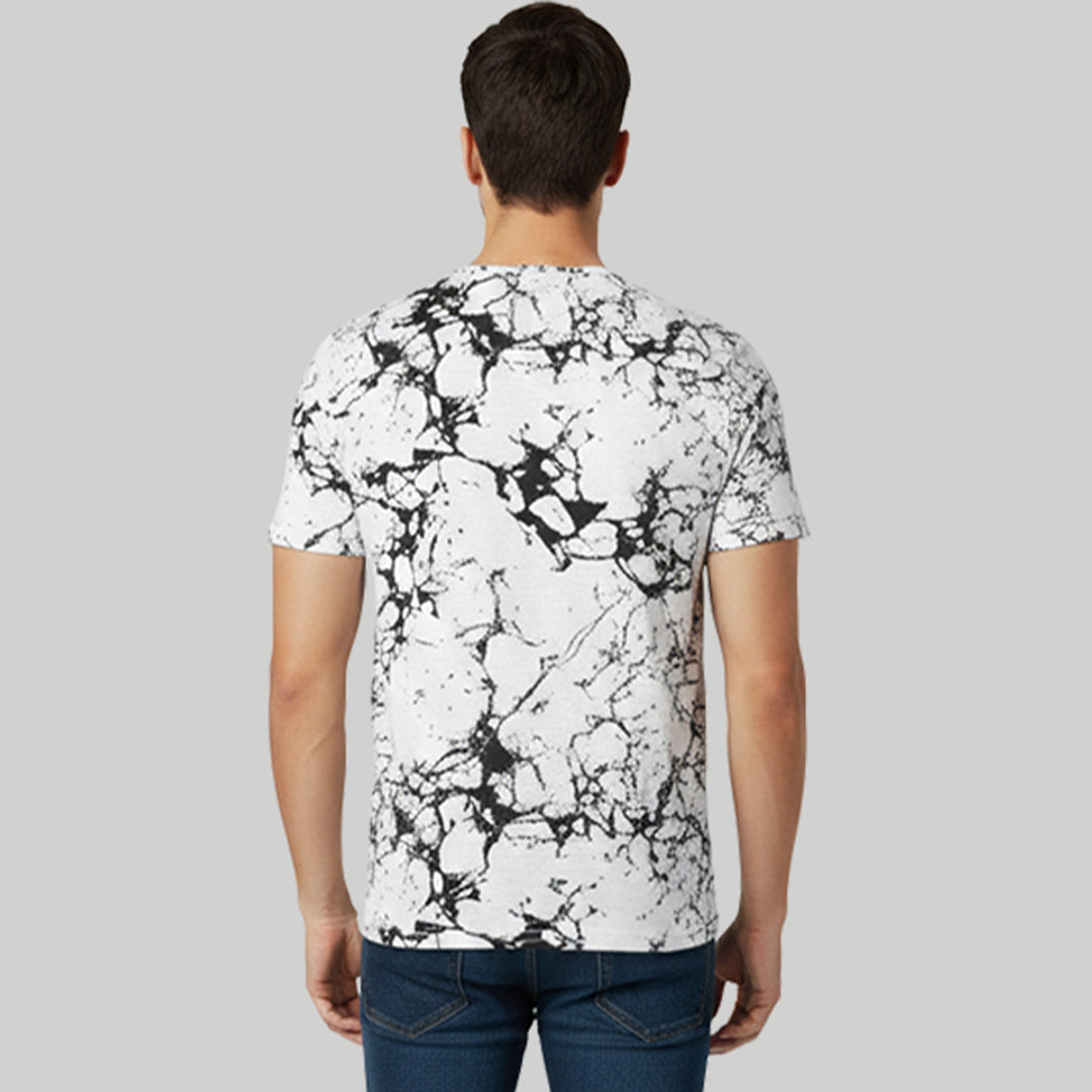 Men Half Sleeve Round Neck Printed T-shirt