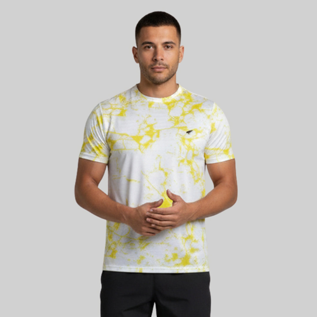 Men Half Sleeve Round Neck Printed T-shirt