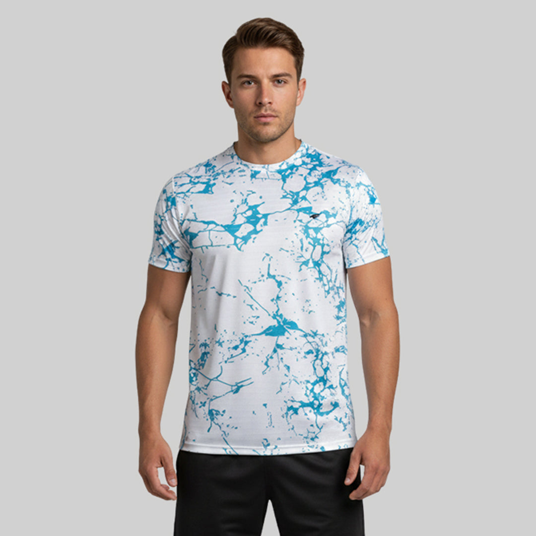 Men Half Sleeve Round Neck Printed T-shirt