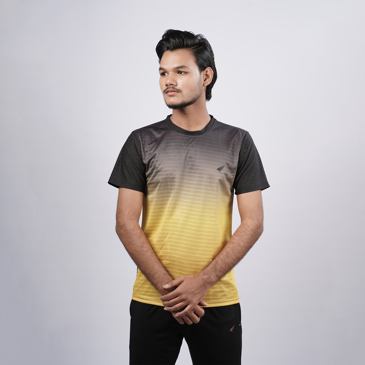 Men Half Sleeve Round Neck Sportswear T-shirt
