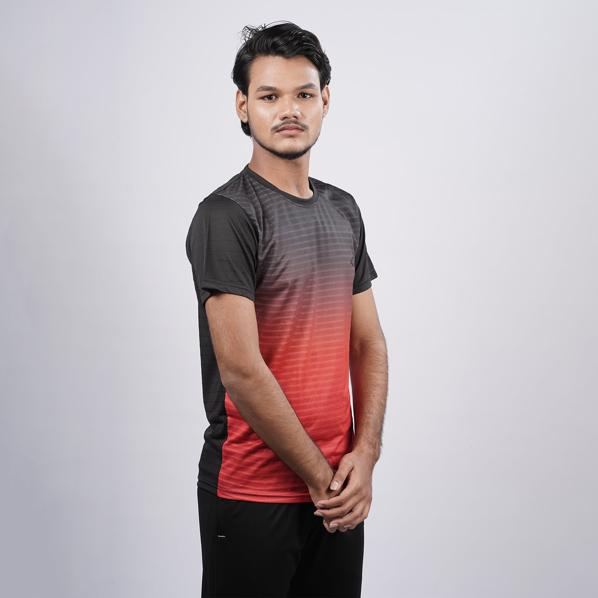 Men Half Sleeve Round Neck Sportswear T-shirt