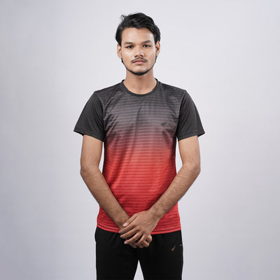 Men Half Sleeve Round Neck Sportswear T-shirt