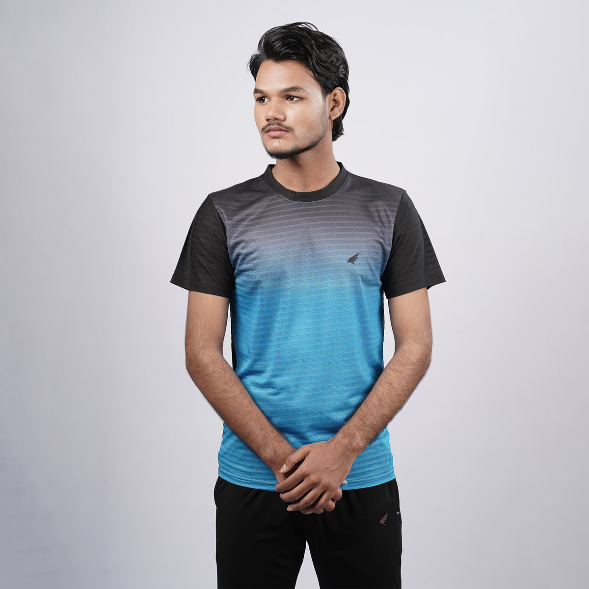 Men Half Sleeve Round Neck Sportswear T-shirt