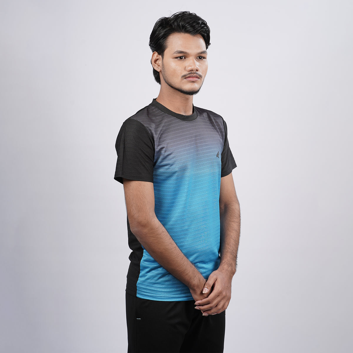 Men Half Sleeve Round Neck Sportswear T-shirt
