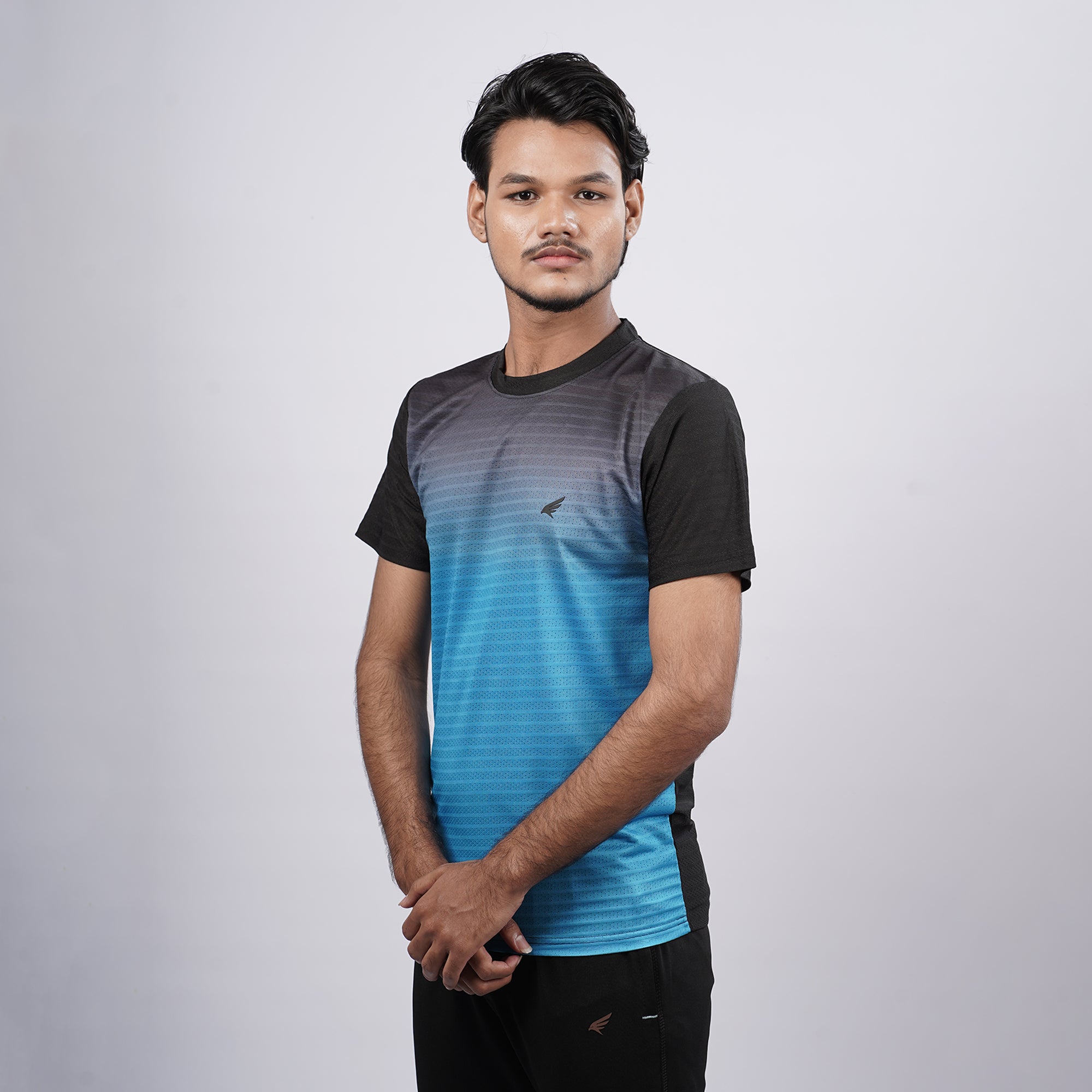 Men Half Sleeve Round Neck Sportswear T-shirt