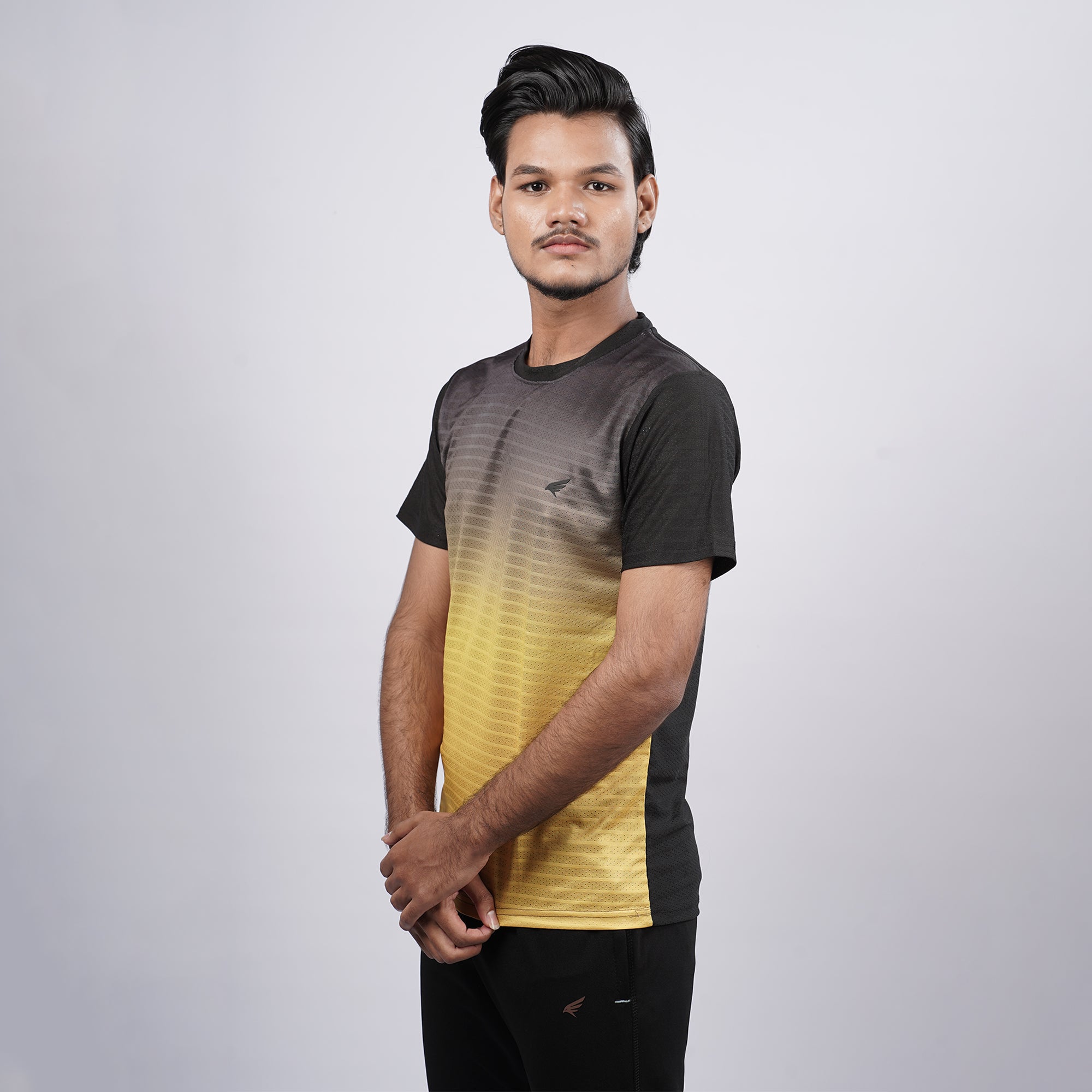 Men Half Sleeve Round Neck Sportswear T-shirt