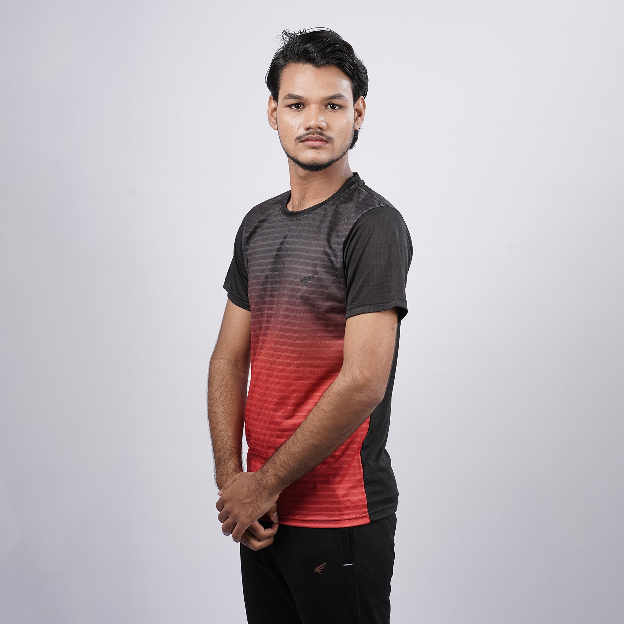 Men Half Sleeve Round Neck Sportswear T-shirt