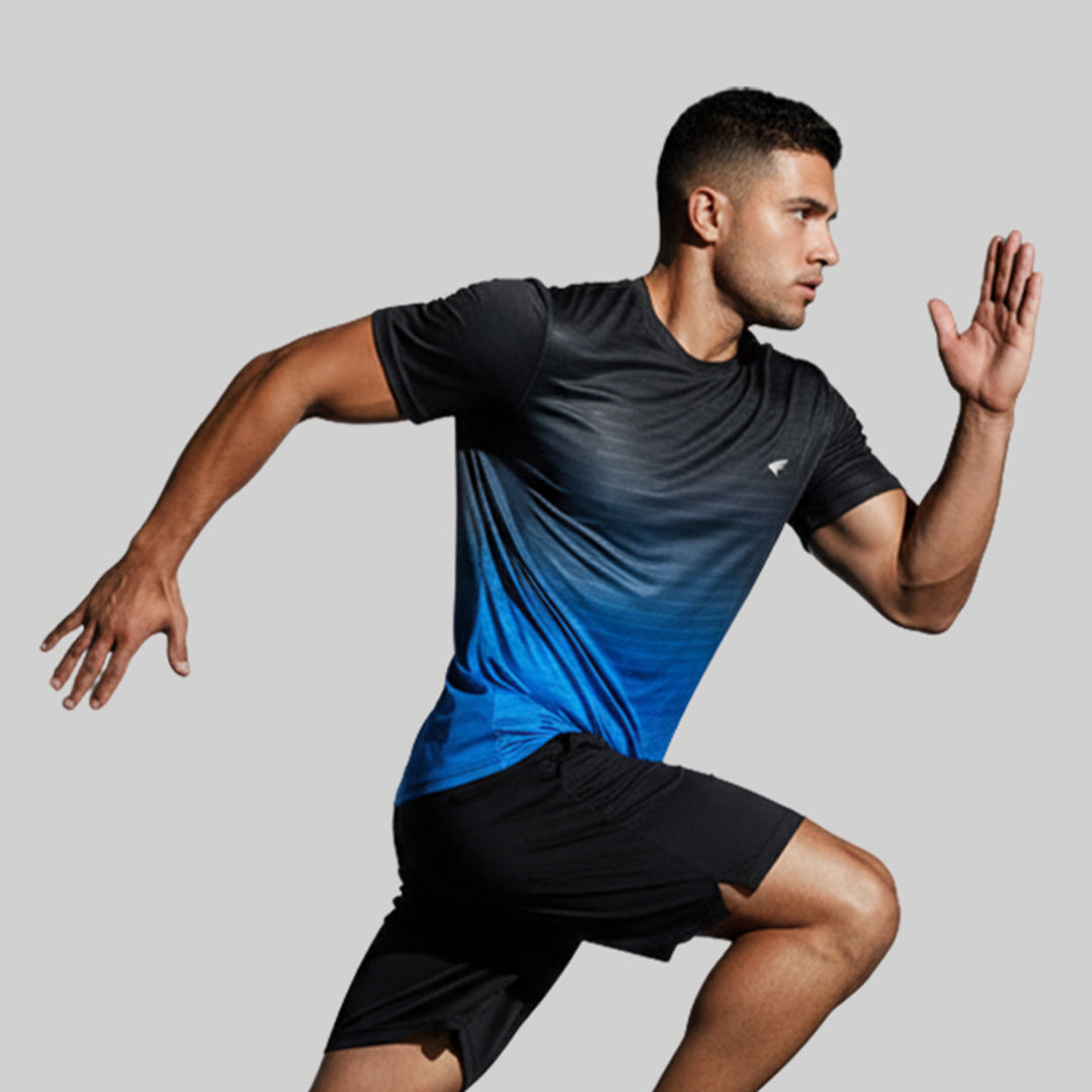 Men Half Sleeve Round Neck Sportswear T-shirt
