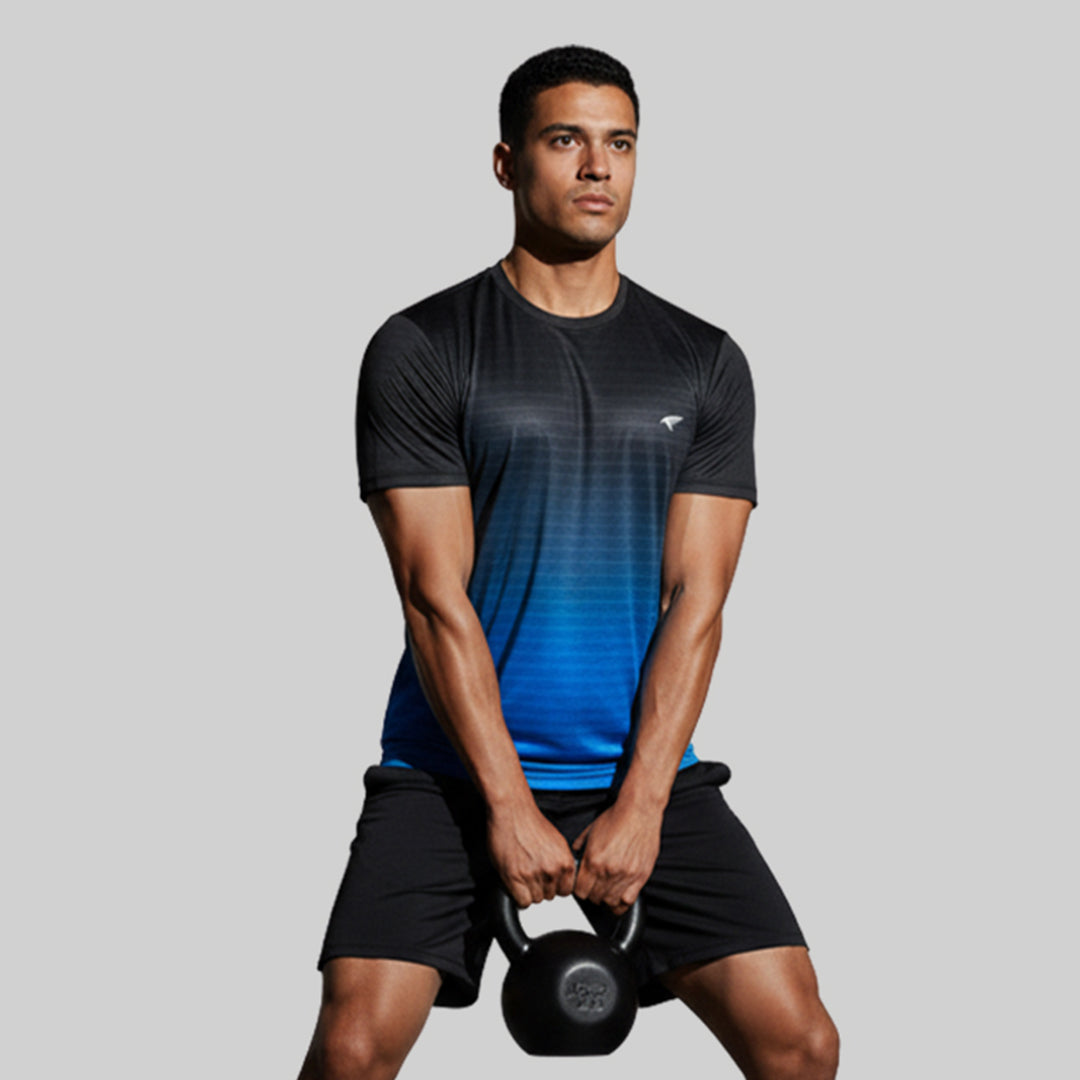 Men Half Sleeve Round Neck Sportswear T-shirt