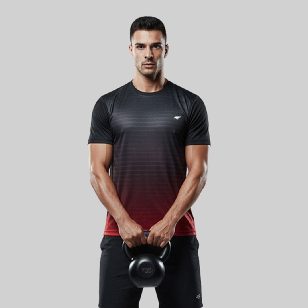 Men Half Sleeve Round Neck Sportswear T-shirt