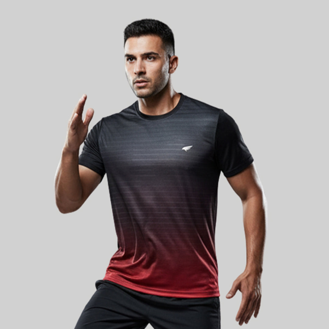 Men Half Sleeve Round Neck Sportswear T-shirt