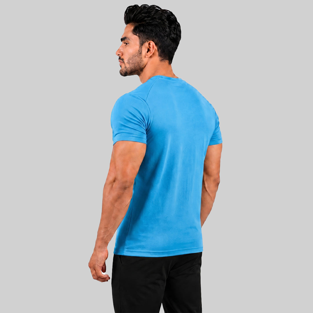 Men Half Sleeve Round Neck Solid T-shirt